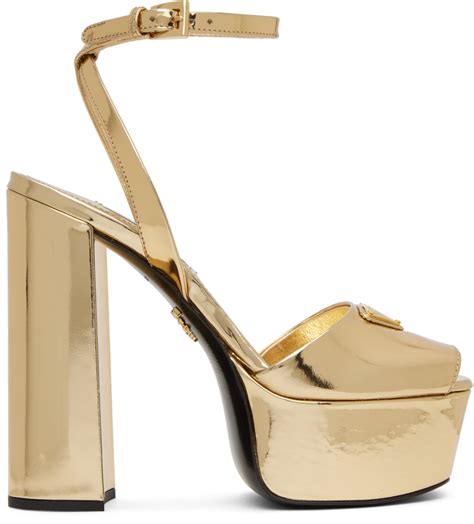 Women’s Prada Gold Shoes 